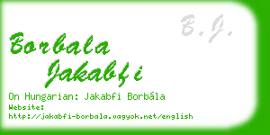borbala jakabfi business card
